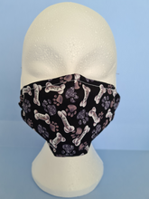 Load image into Gallery viewer, Paw Print & Bone Face Mask