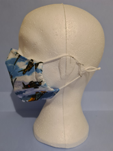 Load image into Gallery viewer, 'War Birds' Vintage Fighter Planes Face Mask